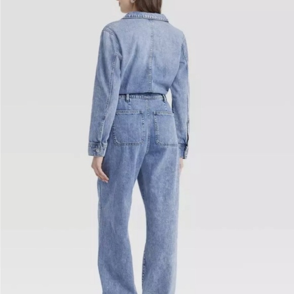 Universal Thread Light Blue Denim Jumpsuit 8R - Picture 2 of 10